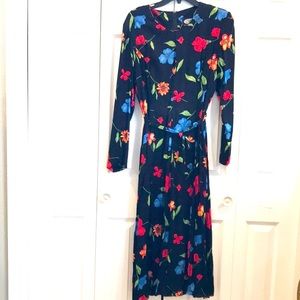 Vintage Clues Collection Floral Maxi Dress Size 10